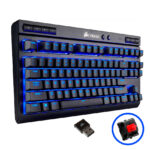 Teclado Corsair K63 Wireless Mecánico Inglés CHERRY MX Red LED Azul - Imagen 2