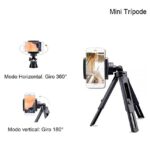 Mini Trípode Soporte para Celular 360° – Negro