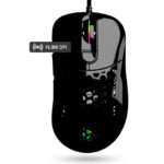 Vsg aquila air mouse gamer 61gr 16000 dpi 400ips - negro brillante