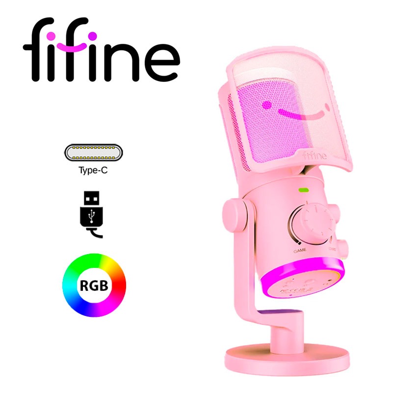 Micrófono Fifine AM6 Pink