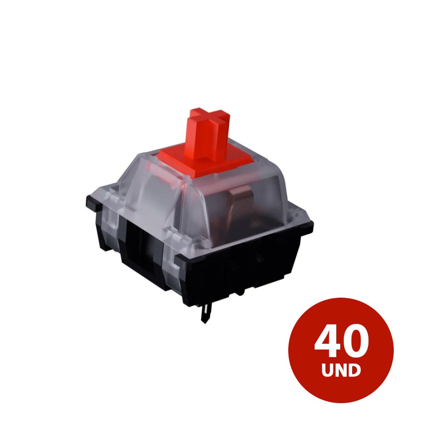 Switch VSG Kailh Regular Red 3 Pines Lineal para Teclado Mecánico