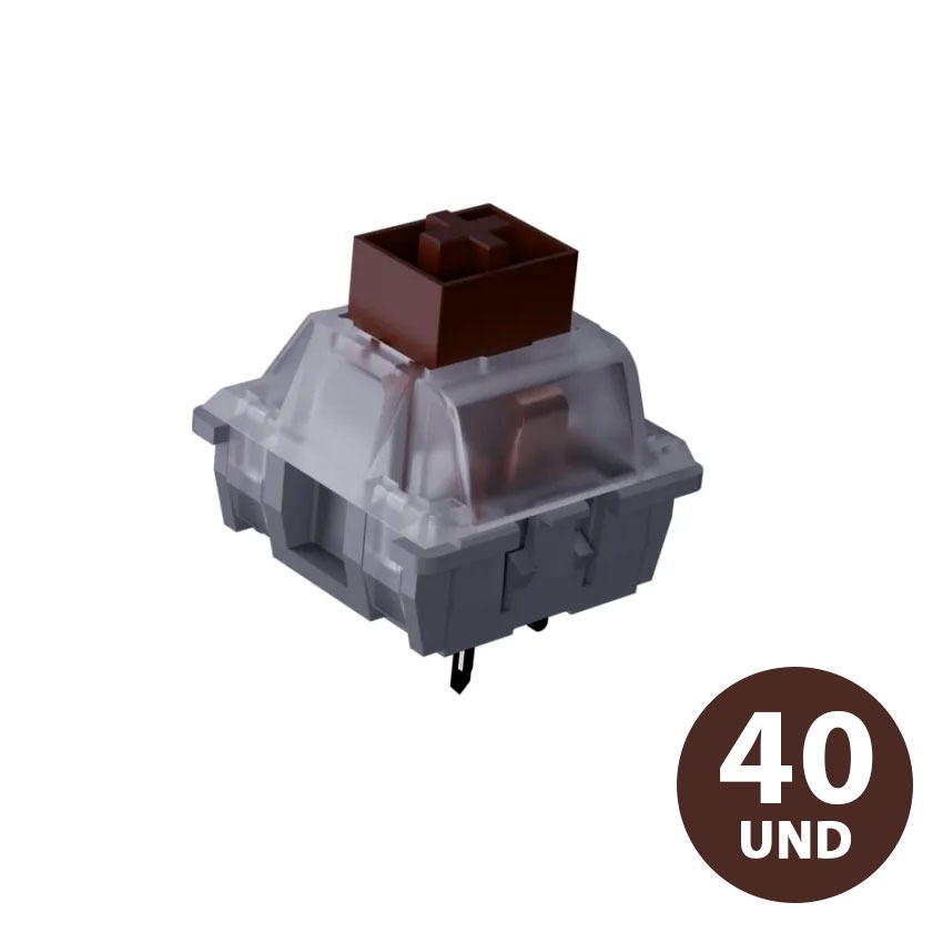 Switch VSG Kailh Box Brown 3 Pines Táctil para Teclado Mecánico