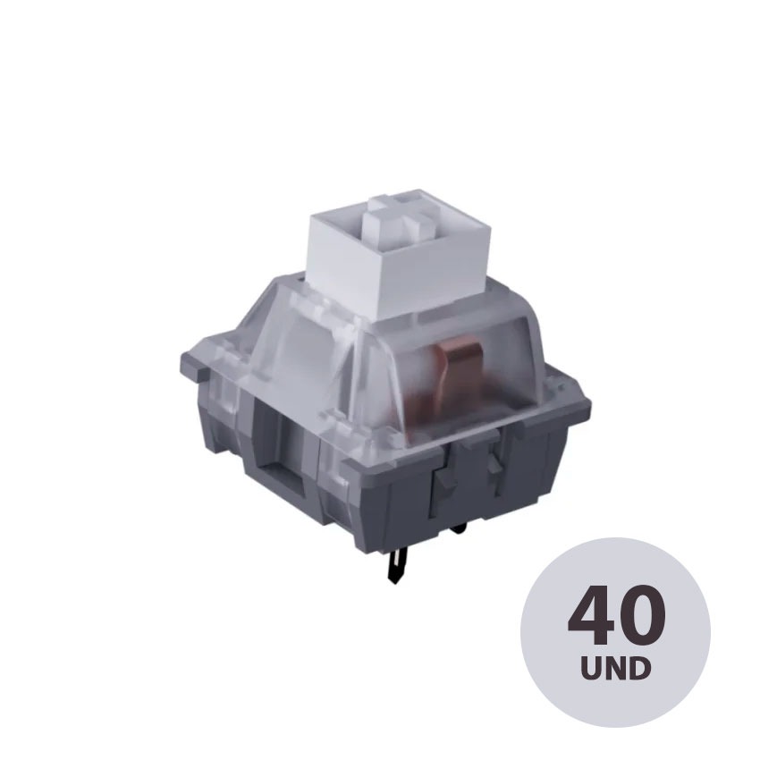 Switch VSG Kailh Box White 3 Pines Clicky para Teclado Mecánico