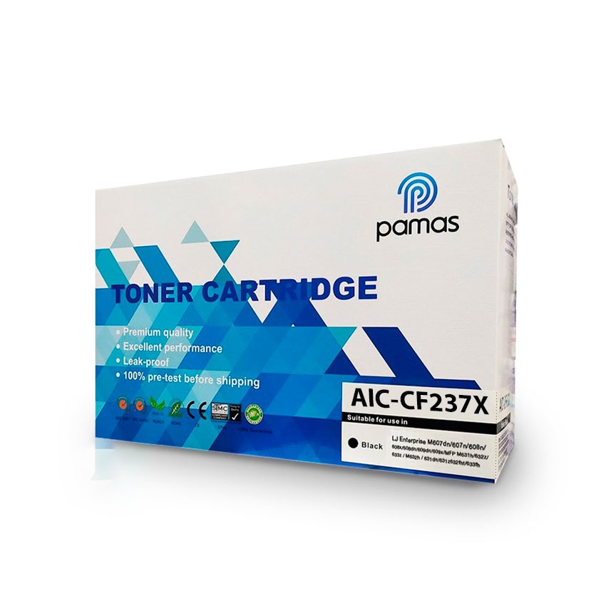 Tóner Compatible PAMAS CF237X Negro para HP LaserJet M608 / M609