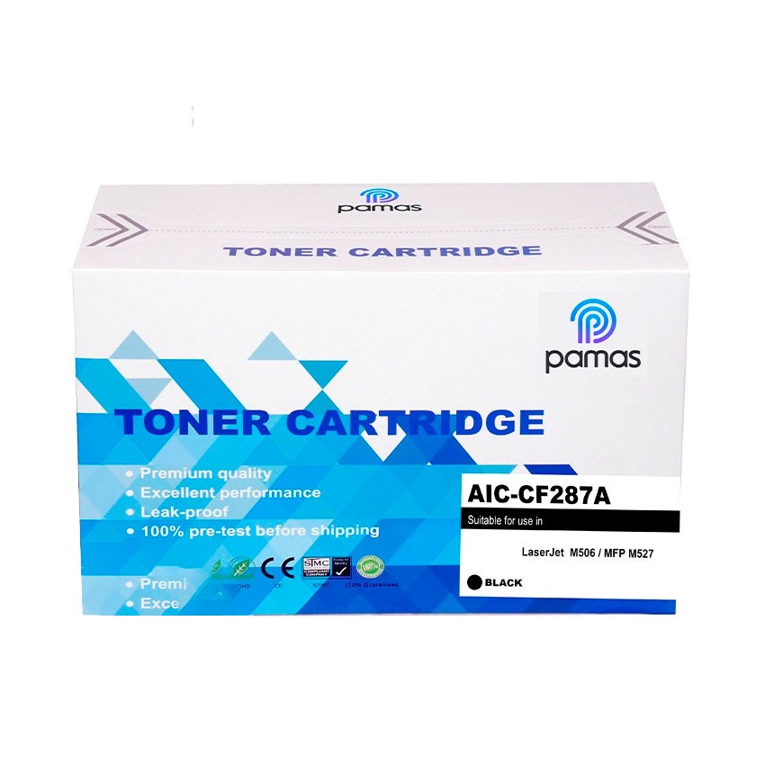 Tóner Compatible PAMAS CF287A HP 87A Negro 9000 páginas