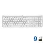 Teclado Logitech Signature Slim K950 Blanco Bluetooth y Logi Bolt