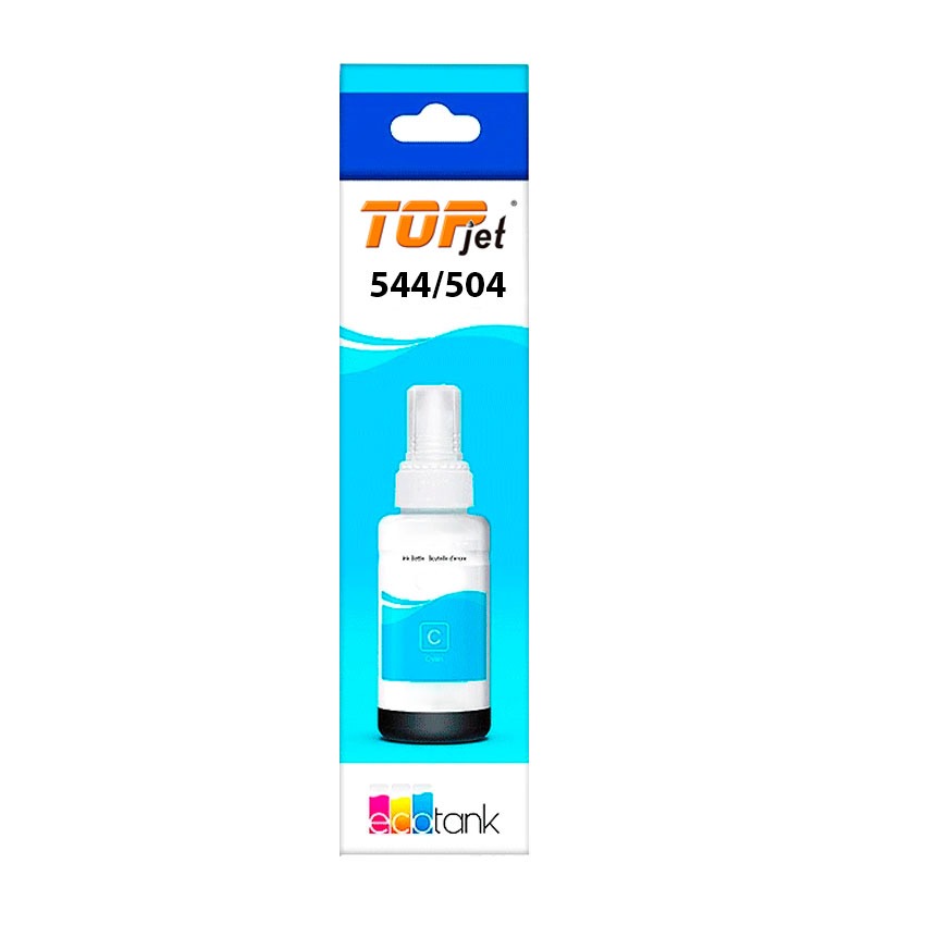 Tinta Cian TOP JET 504/544 p/Epson L1250 L3110 L3210 L3250
