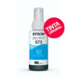 Tinta Epson 673 Cyan Original para EcoTank L805 / L850 / L1800