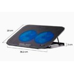 COOLER TWISTER AB011 2FAN LED 12.5CM AIRBOOM