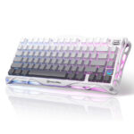 Teclado GravaStar MERCURY K1 Inalámbrico Inglés Gradient White