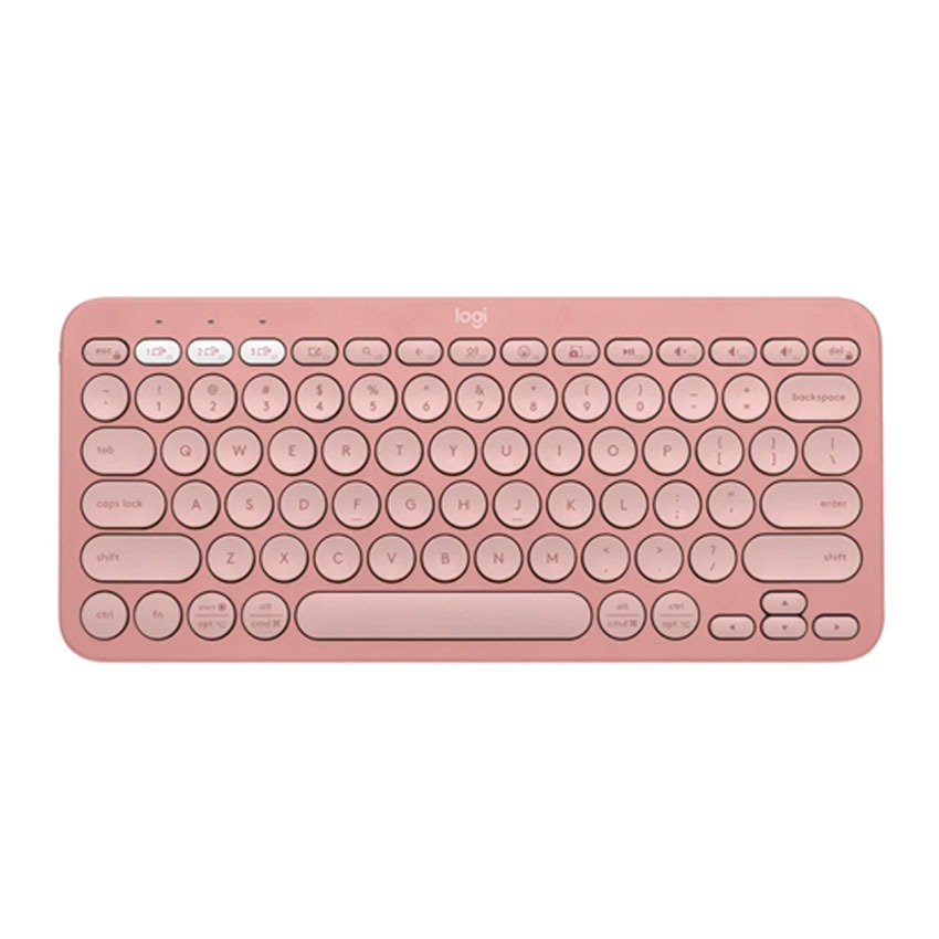 TECLADO LOGITECH PEBBLE 2 K380S BLUETOOTH/WIRELESS ROSA