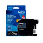 Tinta Brother LC109BK Black XXL – Rendimiento (2400 páginas)
