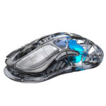Mouse Inalámbrico GravaStar Mercury M2 Transparent Black - Imagen 5