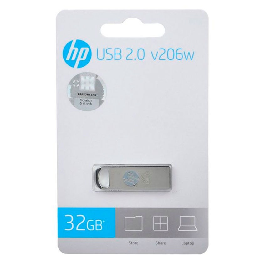 Memoria USB HP V206W 32GB USB 2.0 SILVER