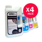 Pack 4 Tintas Top Jet Epson Compatibles 1 Litro (T504/T544/T664) – Negro, Cian, Magenta y Amarillo