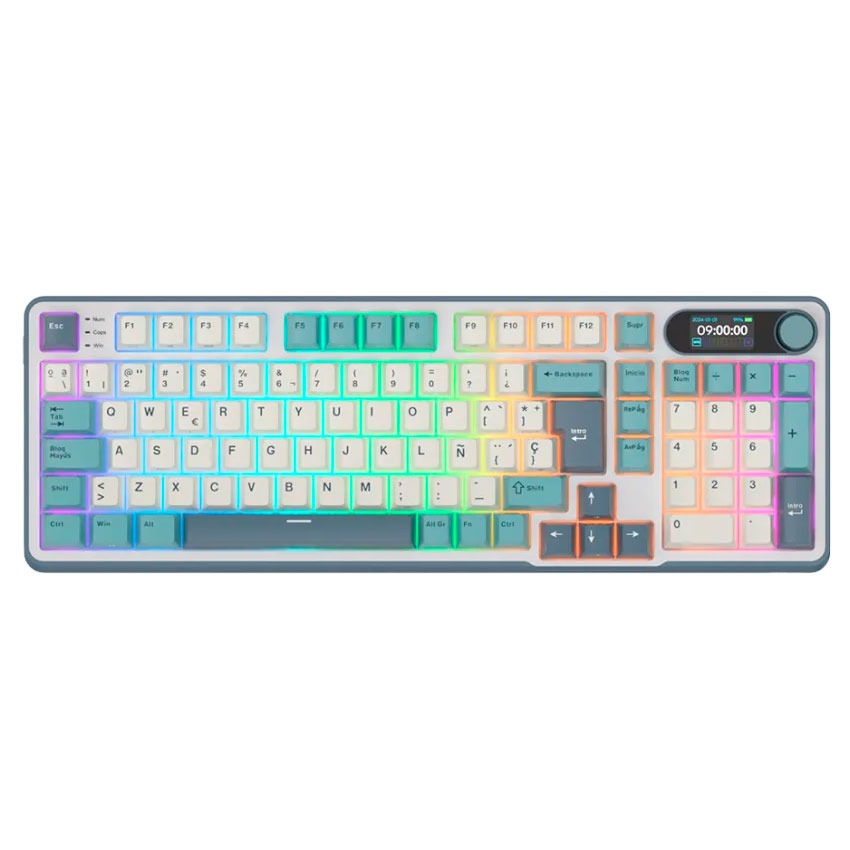 Teclado Royal Kludge RK-S98 Inalámbrico LIGHT CLOUD – Brown Switch