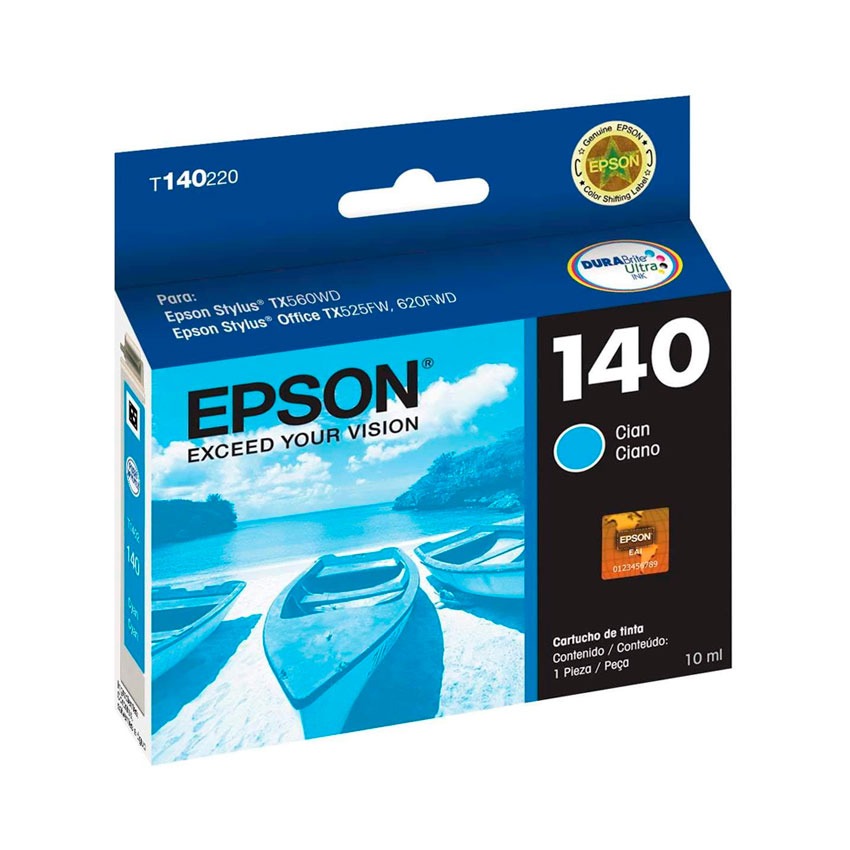 Tinta Epson T140220-AL Cian – Cartucho Original 
