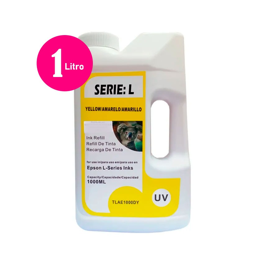 Color: Amarillo (Yellow) Capacidad: 1 litro Compatibilidad: T504 / T544 / T664 Rendimiento: Impresiones vivas con excelente saturación de color Tipo de tinta: Dye (base de agua) Aplicación: Compatible con impresoras Epson de tanque de tinta EcoTank Beneficios: Secado rápido, colores luminosos, gran rendimiento y consistencia Uso recomendado: Oficina, hogar, diseño gráfico y fotografía digital Especificaciones técnicas:
