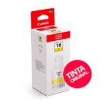 Tinta Canon GI-16 Yellow para impresoras MAXIFY GX6010 / GX7010 / GX5010 (Copy)