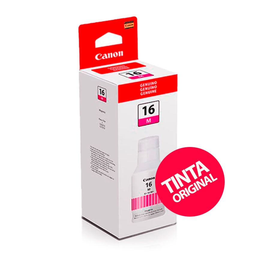 Tinta Canon GI-16 Magenta para impresoras MAXIFY GX6010 / GX7010 / GX5010