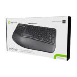 Teclado Klip Xtreme KBK-260S Evolve Ergo USB Español Ergonómico Negro