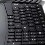 Teclado Klip Xtreme KBK-260S Evolve Ergo USB Español Ergonómico Negro