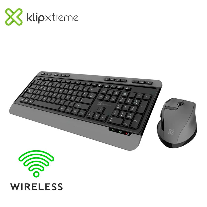 Klip Xtreme Magnifik KBK-520 – Teclado y Mouse Wireless Negro