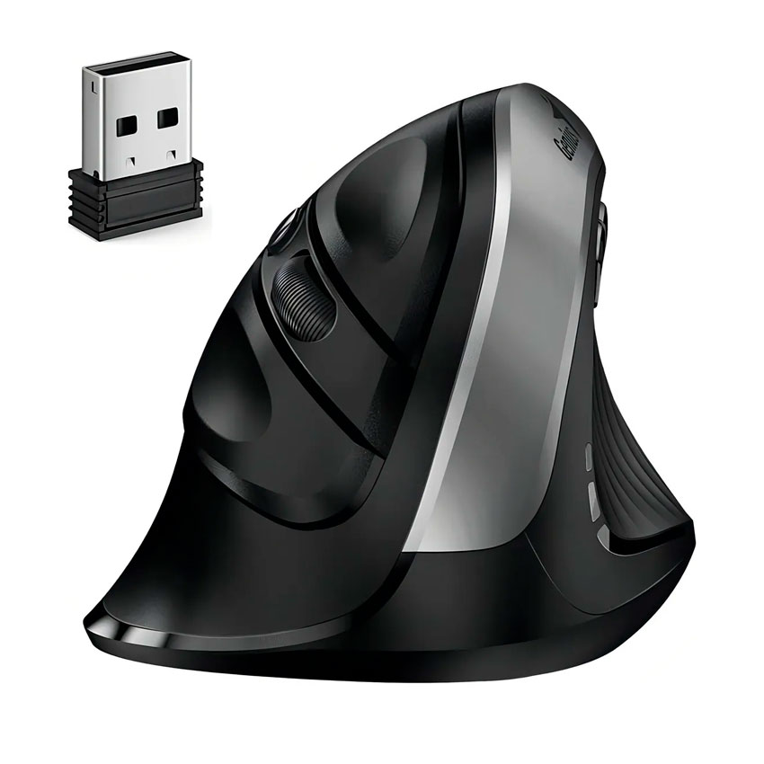 MOUSE GENIUS ERGO 8250S WIRELESS VERTICAL GRIS ERGONÓMICO