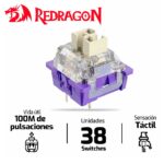 Kit Switches Redragon Panda táctiles con click audible 38 units