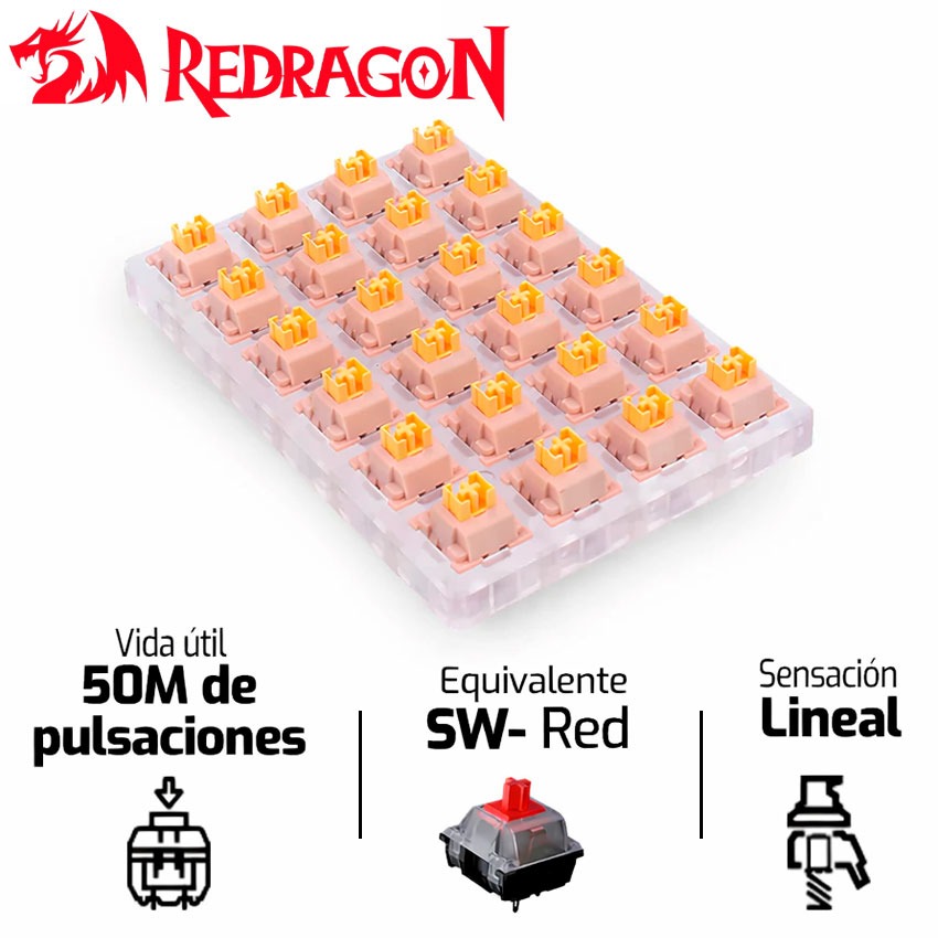 Kit Switches Redragon A113 Bullet QL