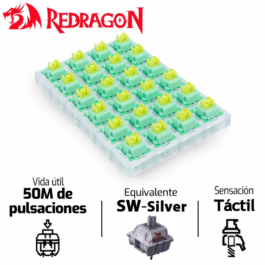 Kit Switches Redragon A113 Bullet QT