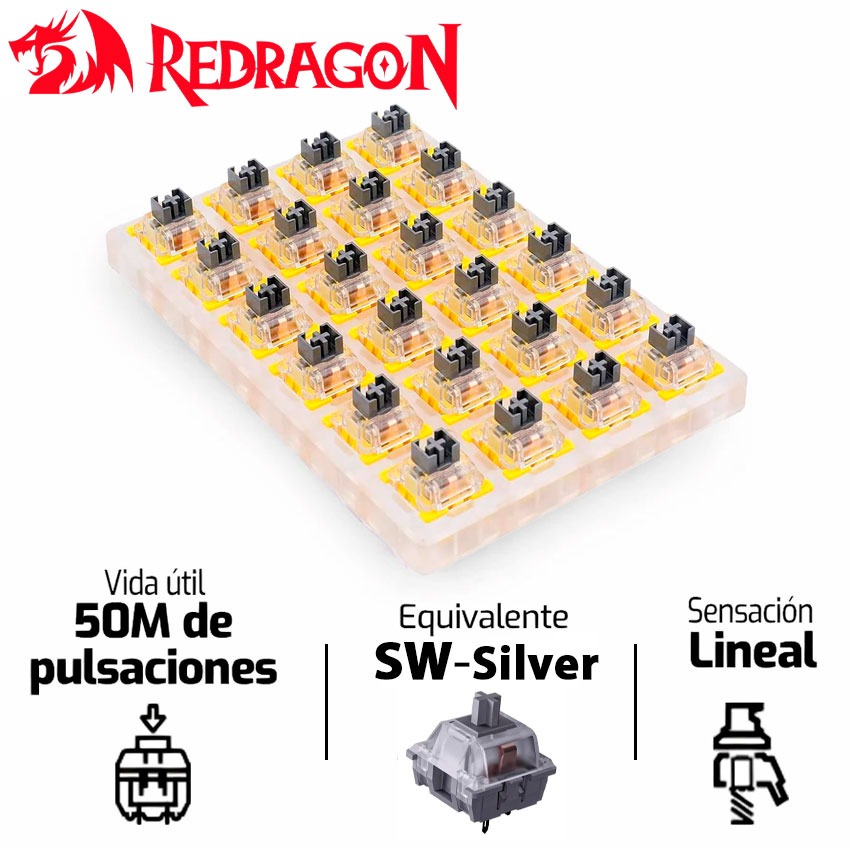 Kit Switches Redragon A113 Bullet S