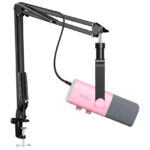 Micrófono dinámico con brazo AM8T Rosa RGB USB/XLR