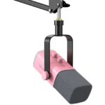 Micrófono dinámico con brazo AM8T Rosa RGB USB/XLR