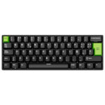 Teclado Royal Kludge RK C61 Cableado Español BLACK GREEN - MINT MAGNETIC SWITCH