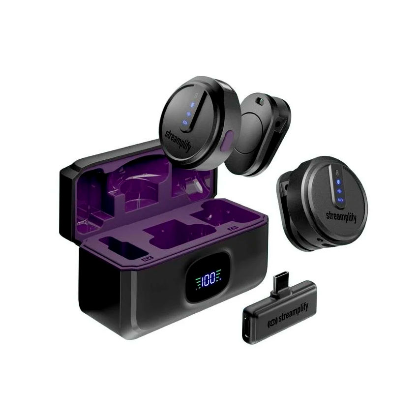 Micrófono Streamplify MIC GO-48 Inalámbrico USB Negro