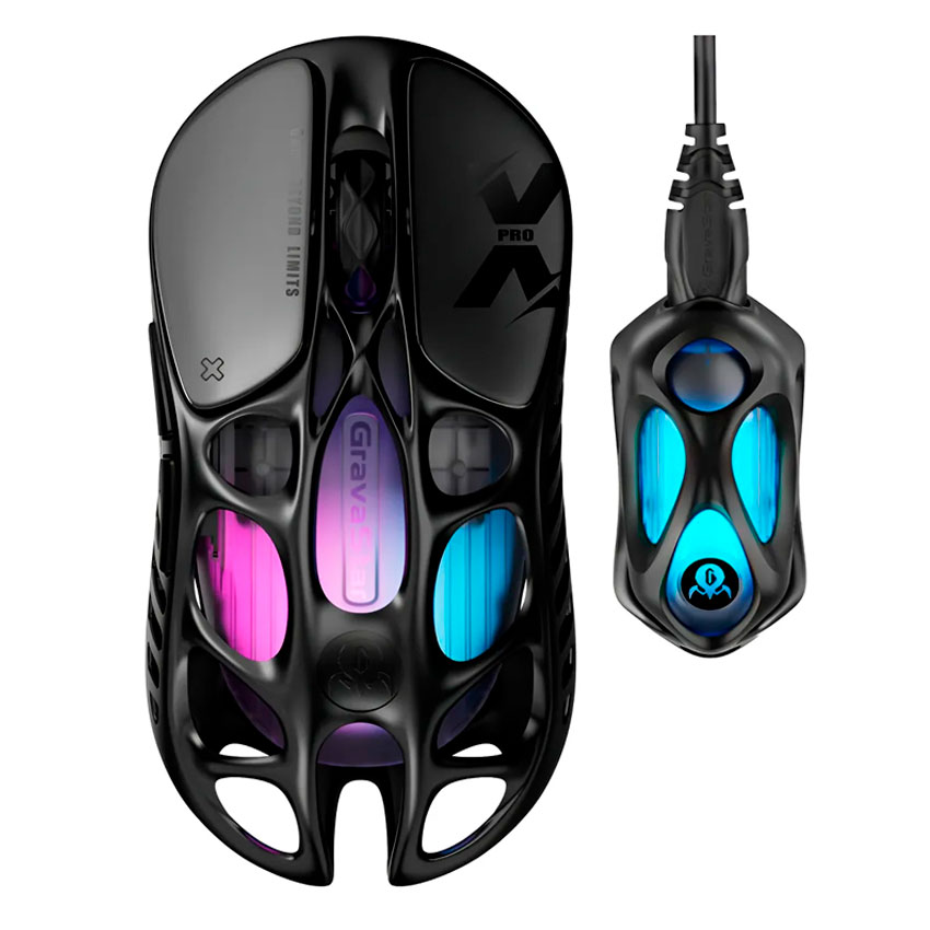 Mouse Inalámbrico GravaStar Mercury X PRO Galaxy Black