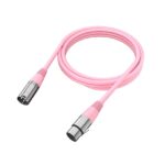 CABLE FIFINE L9C-P XLR 1.8M ROSADO PARA MICRÓFONO PROFESIONAL
