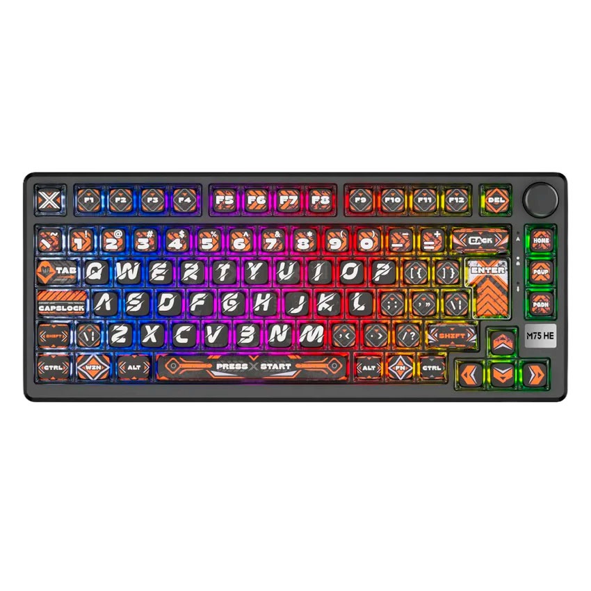 Teclado Royal Kludge RK-M75 HE Cableado HEPHAESTUS - MINT MAGNETIC SWITCH