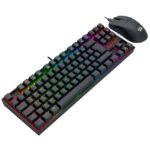 Combo Redragon S145-SP Teclado KUMARA RGB Spanish Red Switch + Mouse M724 BLACK