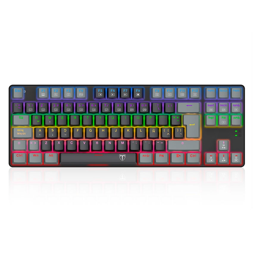 Teclado Mecánico T-Dagger BORA LITE Red Negro/Gris T-TGK313BG-LIT