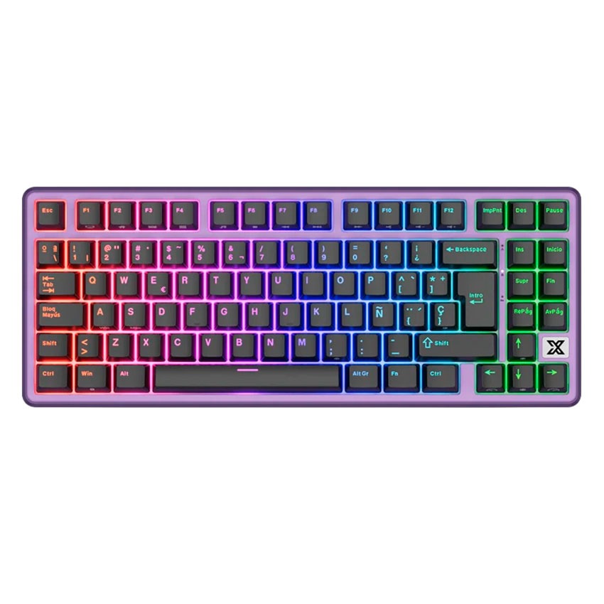 Teclado Royal Kludge RK X87 Cableado BLACKBERRY MOUSSE - CREAMY SWITCH