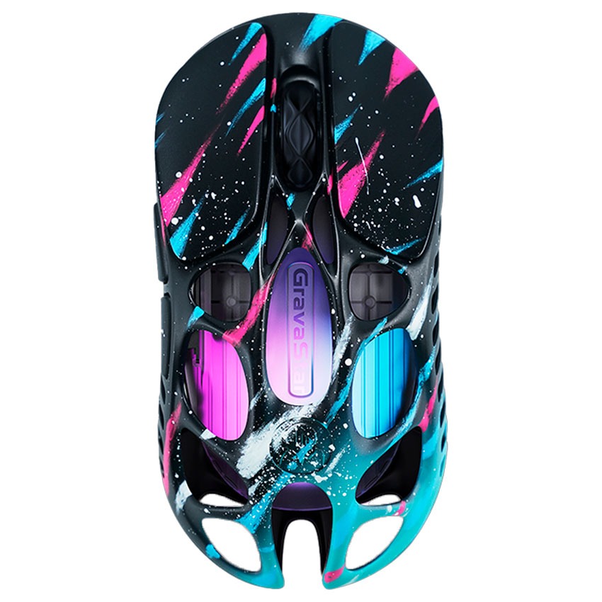 Mouse GravaStar MERCURY XPRO Inalámbrico 8K Dongle NEON GRAFFITI EDICIÓN ESPECIAL