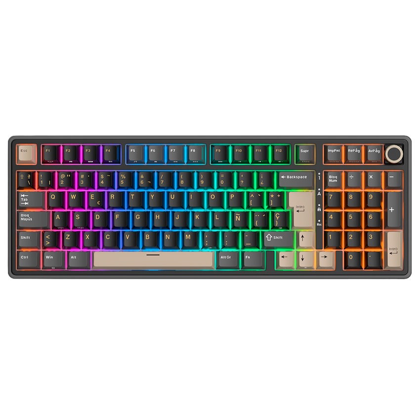 Teclado Royal Kludge RK-R98PRO Cableado PHANTOM - CREAMY SWITCH