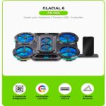 Cooler Airboom Glacial 6 AB055 6 Ventiladores Para Laptop 17”