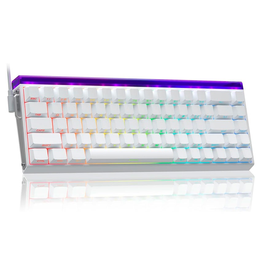 Teclado Aula HERO68HE RGB WHITE - METEOR MAGNETIC
