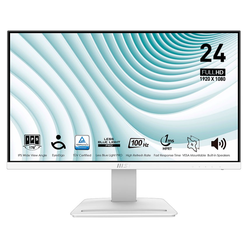 Monitor MSI PRO MP243XW 24" FHD 100Hz 1ms IPS PLANO