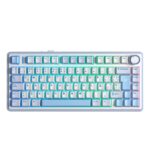 Teclado AULA F75 RGB Inalámbrico Español WHITE/CYAN