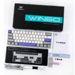 Teclado Aula WIN60HE MAX Cableado GREY/WHITE/BLUE - WING CHUN MAGNETIC SWITCH