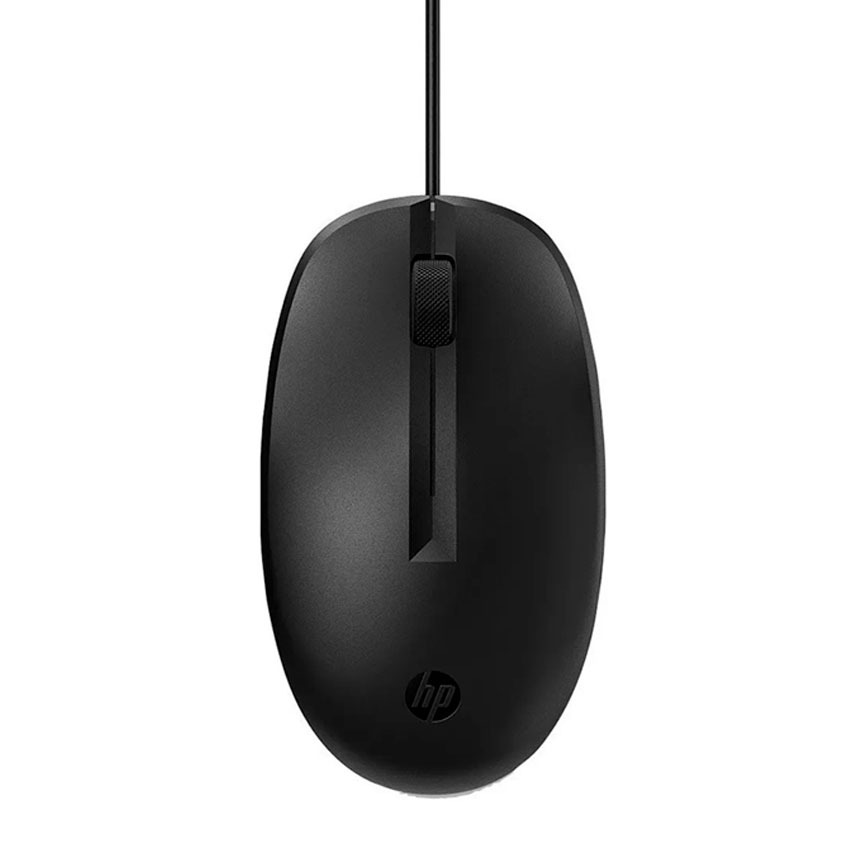 Mouse HP 125 Wired USB 1000 DPI Ergonómico Negro
